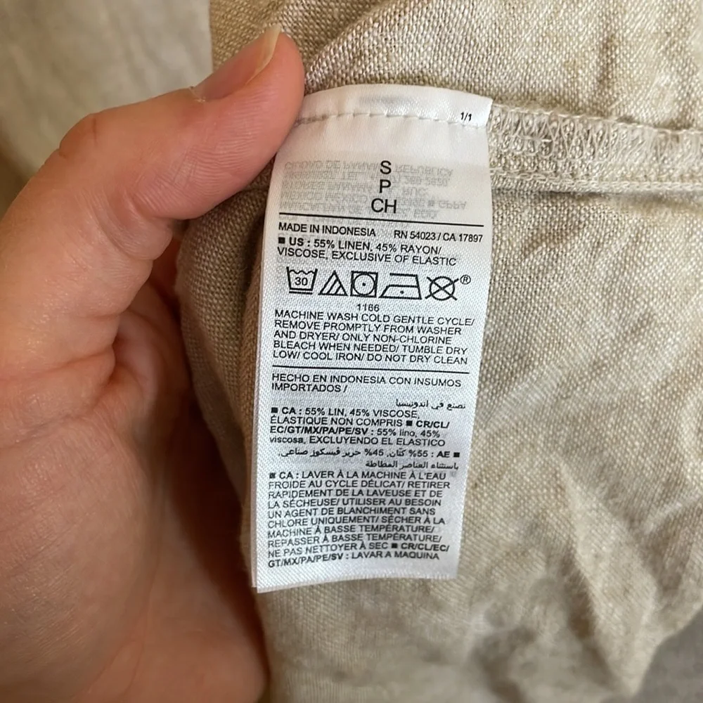 Linen blend dress - Picture 2 of 4